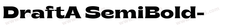 DraftA SemiBold字体转换